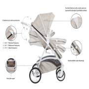 Casual Cadillac Air Trona Travel Sistem Bebek Arabası - Krem
