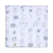 Funna Baby 9513 Adventurer Muslin Battaniye - 120x120 cm / Mavi