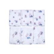 Funna Baby 9519 Pretty 6lı Muslin Ağız Bezi - 30x30 cm / Pembe