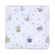 Funna Baby 9525 Party Muslin Battaniye - 120x120 cm / Turuncu