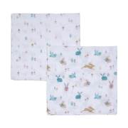 Funna Baby 9530 Bunny 2li Muslin Battaniye - 90x90 cm / Pembe