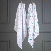 Funna Baby 9530 Bunny 2li Muslin Battaniye - 90x90 cm / Pembe