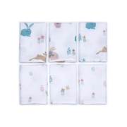 Funna Baby 9531 Bunny 6lı Muslin Ağız Bezi - 30x30 cm / Pembe