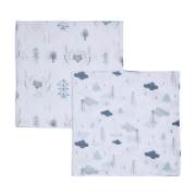 Funna Baby 9534 Forest 2li Muslin Battaniye - 90x90 cm / Gri