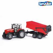 Bruder Massey Ferguson 7480 Traktör & Römork BR02045