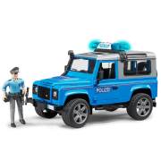 Bruder Land Rover Polis Aracı ve Memur (Mavi-Gri) BR2597