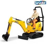 Bruder JCB Küçük Kepçe 8010 CTS ve İnşaat İşçisi BR62002