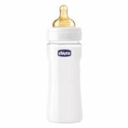 Chicco Nature Glass Biberon Kauçuk Emzikli 240 ml