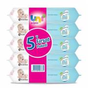 Uni Baby Uni Wipes 5li Islak Havlu Süper Paket