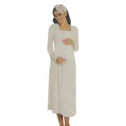Limissi 1043 Gecelik İnci Model - Ekru / XL