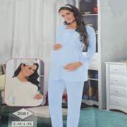 Limissi 2081 Pijama Takım İnci Model - Mavi / M