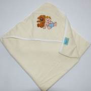 Natura BabyNeo Bambu Başlıklı Banyo Havlusu - Nakışlı