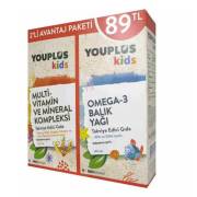 Youplus Kids Multivitamin 100ml + Balık Yağı 100ml Set