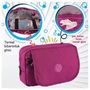 Alone 9313 Islak Mendil ve Termos Çantası - Mürdüm