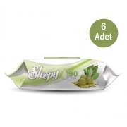 Sleepy Zeytin Yağlı Defne Kokulu Islak Mendil 6x90 Adet