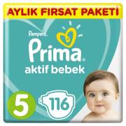 Prima Aktif Bebek Aylık Fırsat Paketi 116lı Junior 5 Beden