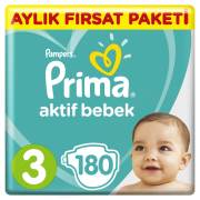 Prima Aktif Bebek Aylık Fırsat Paketi 180li Midi 3 Beden