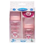 BabyTime BT209 3lü Biberon Seti - Pembe