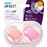 Philips  Avent Hava Delikli Desenli 2li Emzik 6-18 Ay SCF245/22