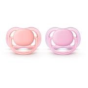 Philips Avent Renkli Ultra Air Emzik 2`li 0-6 Ay Kız - SCF245/20