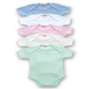 Sevi Bebe Jakarlı Yarım Kollu Body - Pembe / 12 ay