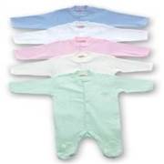 Sevi Bebe Jakarlı Ayaklı Pijama Tulum - Pembe / 1 ay