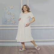 Limissi 1091 Gecelik Takımı Ekru - M