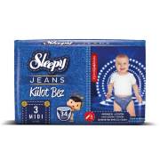 Sleepy Jeans 34lü Külot Bez Midi 3 Numara