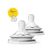 Philips Avent Natural Yenidoğan Silikon Biberon Emziği 2li 0+ Ay-SCF 041/27