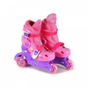 Delta YX-0109 Işıklı Tekerlekli ve Ayarlanabilir Çocuk Pateni (31-34) - Pembe