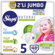 Sleepy Natural 2li Jumbo Paket 5 Numara 48 Adet
