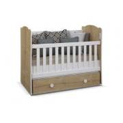 Babyhope 905-57 Vesta iki Çekmeceli Beşik 70x130 - Meşe