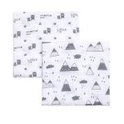 Funna Baby 9677 Mountains 2li Müslin Battaniye - 90x90 cm