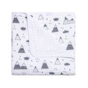 Funna Baby 9679 Mountains Tek Battaniye (4 Kat) -120x120cm