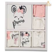 Malkoç Bebe Miniworld 14461-Kız 10 Lu Fiyonklu Prenses Zıbın S