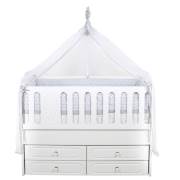 Bebetti 870G Hasır Beşik+Tekstil Seti 70x130 Gri