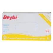 Beybi Pudrasız Lateks Muayene Eldiveni Large (L) 100 Adet