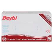 Beybi Pudrasız Lateks Muayene Eldiveni Medium (M) 100 Adet