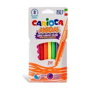Carioca 42785 Neon Yıkanabilir Keçeli Boya Kalemi 8Li