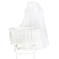 Bebetti 390 Fiyonklu Krem Beşik+Tekstil Seti