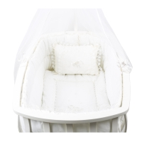 Bebetti 390 Fiyonklu Krem Beşik+Tekstil Seti