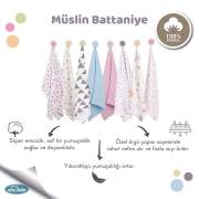 Sevi Bebe Organik Muslın Battaniye (120x120 cm)
