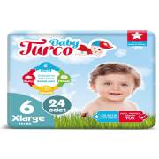 Baby Turco Bebek Bezi 6 Beden XLarge 24 Adet 