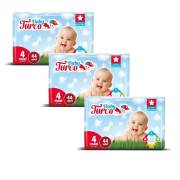 Baby Turco Bebek Bezi 4 Beden Maxi 3x44 Adet 