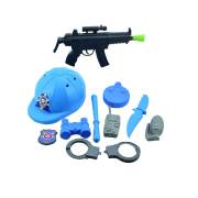 Limon Poşette Kasklı Silahlı Polis Seti LMN059