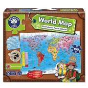 Orchard World Map Puzzle Dünya Haritası Yapbozu & Poster +-10 Yaş