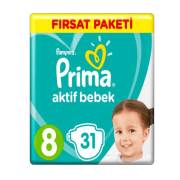 Prima Aktif Bebek Fırsat Paketi 31 Adet 8 Numara