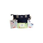 Chicco Bebek Bakım Yeni Seti  Mavi Çanta Hediyeli