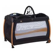 Acr Ciciko C-1003 Velar Bebek Oyun Parkı Park Yatak Beşik 70x110 cm- Siyah