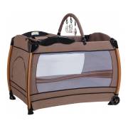 Acr Ciciko C-1003 Velar Bebek Oyun Parkı Park Yatak Beşik 70x110 cm- Kahverengi